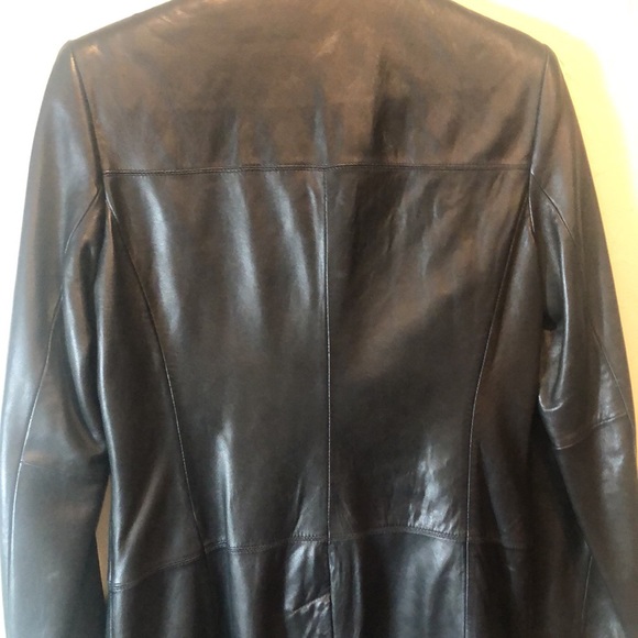 Classiques Entier 100% lambskin leather trenchcoat. Size S - Picture 4 of 8